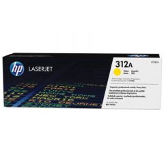 HP 312A (CF382A) Yellow Original LaserJet Toner Cartridge (up to 2700 pages), for  HP LaserJet Pro M476 Series