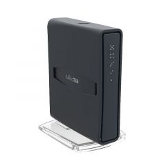 MikroTik RouterBOARD hAP ac lite Tower Case, Dual Band Wireless Router, 2.4GHz Dual + 5GHz, AP/Bridge/Station/WDS, 802.11b/g/n/ac, 1 WAN+4 LAN, USB port for 3G/4G modem, 2xinternal antennas, Wireless chip QCA9887 650MHz, RAM64MB, PoEin, PoEout