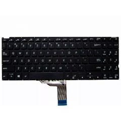 Keyboard Asus Vivobook X509 D509 M509 V5000 X509FA X509UA X509MA X512 w/Backlit w/o frame "ENTER"-small ENG/RU Black