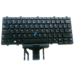 Keyboard Dell Latitude E5450 E5470 E7450 E7470 w/backlit w/trackpoint ENG/RU Black