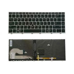 Keyboard HP EliteBook 840 745 G5 G6 Series w/backlit w/trackpoint  ENG/RU Silver Original