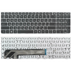 Keyboard HP ProBook 4530s 4535s 4730s 4735s w/frame ENG/RU Silver