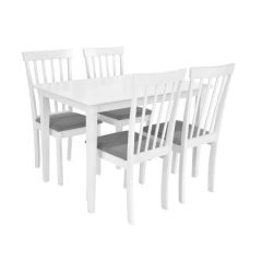 Set Masa Houston White+4 scaune Houston
