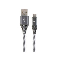 Gembird CC-USB2B-AMCM-1M-WB2, Spacegrey/White - 1m, Cable USB2.0/Type-