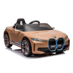 Электромобиль BMW i4, золотистый