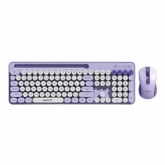 Клавиатура Havit KB832GCM, Беспроводное, Фиолетовый | Белый