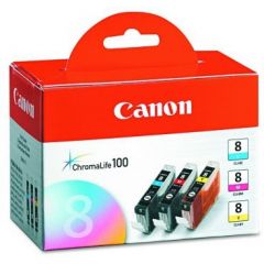 Ink Cartridge Canon CLI-8 ChromaLife-Set III, CARTRIDGE CLI-8 cyan/magenta/yellow