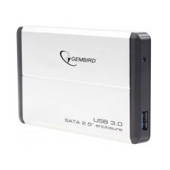 Gembird EE2-U3S-2-S, External enclosure for 2.5'' SATA HDD with USB3.0(5Gb/s) interface, Silver