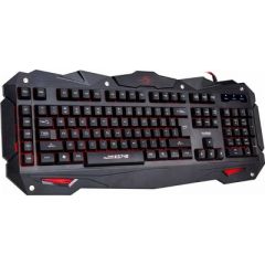 MARVO "KG748", Gaming Lighting Keyboard, 110 keys, 5 programmable keys, 26 anti-gosting keys, 3  color lightings both on backlight and typeface, breathing light mode, USB, Black
