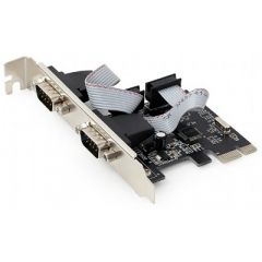 Gembird SPC-22, 2 x Serial ports, PCI-Express, with extra low-profile