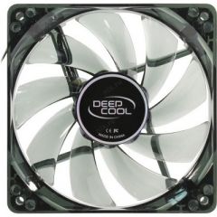 120mm Case Fan - DEEPCOOL "WIND BLADE 120" Fan with 4 blue LED, 120x120x25mm, 1300rpm, <26dBa, 65.16CFM, Hydro Bearing, Black