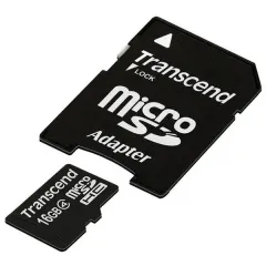 Карта памяти Transcend microSDHC Class 4, 16Гб (TS16GUSDHC4)