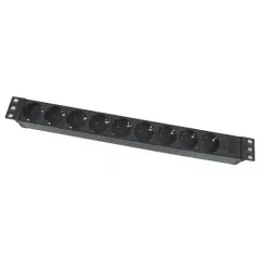 19" 1.5U power socket,  PDU02, 9 ports, 16A, 1.8M, APC Electronic