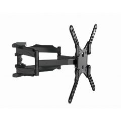 TV-Wall Mount for 32-60"- Gembird "WM-60RT-01", Rotation-Tilt, max. 35kg, Tilt -2°/+10°, Distance TV to Wall: 42-452 mm, max. VESA 600 x 400, Black