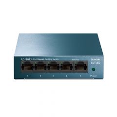 Коммутатор TP-LINK LS105G / 5 port / Gigabit / RJ45 / steel case, LiteWave, Green Technology