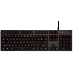 Logitech Mechanical Gaming Keyboard G413 Carbon, Backlighting RED LED, Romer G, USB