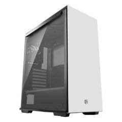 Carcasa DEEPCOOL MACUBE 310 WH / w/oPSU / Side panel / 1x 120mm fan / ATX / White