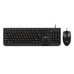 SVEN KB-S330C, Keyboard 12Fn-keys + Mouse (Optical 1000 dpi, 2+1(scroll wheel)), Waterproof design, Classic fullsize layout, USB, Black