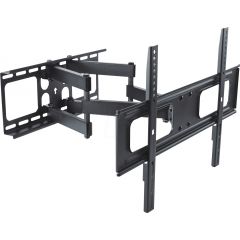 TV-Wall Mount for 32-70" - PureMounts "FM31-600" 2 arms, Tilted, up to 50kg, Tilt:+10°/- 20°, swivel: 120°,  level: +/- 3°, 64-510mm  wall distance, max.VESA 600x400, Steel black