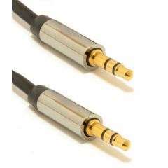 Audio cable 3.5mm -1m - Cablexpert CCAPB-444-1M, 3.5mm stereo plug to 3.5mm stereo plug,1 meter cable