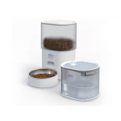 Автоматическая кормушка для животных 3л + фонтанчик для воды 2,5л Easy Pet IMPDAF1