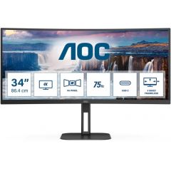 34.0” Монитор AOC CU34V5C/BK/ Curved/ 1ms/ 21:9/ 4K/ Black