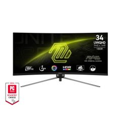 34.0” Игровой монитор MSI MAG 345CQR/ Curved/ UWQHD/ 1ms/ 21:9/ 180Hz/ Black