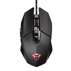 Trust Gaming GXT 950 Idon Illuminated Mouse, 500 - 6000 dpi, Mechnical button, 7 Programmable button, RGB lighting, 1,8 m USB, Black