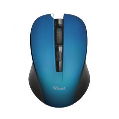 Trust Mydo Blue Wireless Mouse, Silent Click, 10m  2.4GHz, Micro receiver, 1000 - 1800 dpi, 4 button, USB