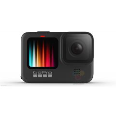 Action Camera GoPro HERO 9 Black, Photo-Video Resolutions:20MP/30FPS-5K30, 8xslow-motion, waterproof 10m, voice control, 3x microphones, hyper smooth 3.0, Live streaming, Time Lapse, HDR, GPS, Wi-Fi, Bluetooth, microSD,USB-C,3.5mm,Battery 1720mAh,158g