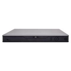 UNV NVR304-16E-B, 16-ch, 4 SATA, Incoming Bandwidth 160Mbps, 16 x 1080P@30 / 8 x 4MP@30 / 4 x 4K@30, Dual Network interface,  Audio In/Out 1/1, Alarm In/Out 16/4, 1U, H.265&4K