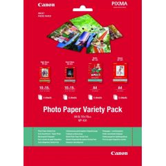 Hartie foto Canon Variety Pack VP101S (Glossy Photo paper 10x15 (10 sheets) + Semi-Gloss 10x15 (5 sheets) + Glossy II Photo paper 10x15 (5 sheets)