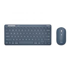 Беспроводная клавиатура и мышьTrust  Lyra Multi-Device / BT5.0 / Blue