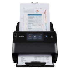Document Scanner Canon DR-S150 (2405C003), WiFi, ADF (60 sheets - 50-80g/m2), CIS 1 Line Sensor, 4.3” LCD Front/ Back/ Duplex, B&W 45ppm/90ipm - colour 45ppm/90ipm, 600x600dpi, 24-bit colour, Daily Duty Cycle: 4000 scans/day, USB 3.2 Gen1x1/USB 2.0, Gb LA