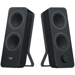 Logitech Z207 Bluetooth Speakers 2.0 ( RMS 5W, 2x2.5W), Stereo headphone jack, Black