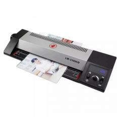 Qsmile LM330iDX A3, Black, Rollers: 2(hot shoe), Reverse, Input width: 330 mm,Speed: 55 cm/min, Min Film thickness: 160(2*80) microns, Max. film thickness: 250(2*125) microns, Min Film size: Credit card size (54*86 mm), Max. Paper size: A3, Max. lam. thic