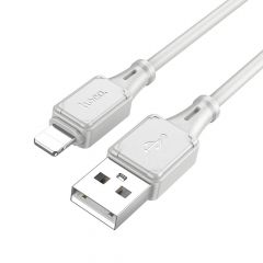 Кабель USB на  Lightning HOCO “X101 Assistant” / 1m / Silicone / up to 2.4A / Gray
