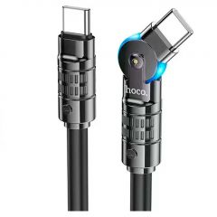 Кабель Type-C на Type-C HOCO “U118 Triumph” / 1.2m / Zinc alloy / 60W / up to 3A / Black