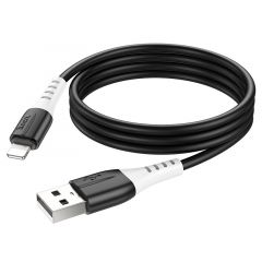 Кабель USB на USB-C Lightning  HOCO  X82 / 1m / Silicone / up to 2.4A / Black