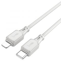 Кабель Type-C на Lightning HOCO “X101 Assistant” / 1m / Silicone / 27W / Gray