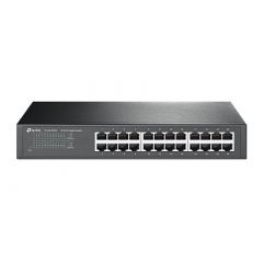 TP-LINK TL-SG1024D  24-port Gigabit Switch, Gigabit Desktop/Rachmount Switch, 24 10/100/1000M RJ45 ports, 13-inch steel case