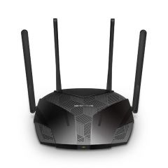 Wi-Fi роутер MERCUSYS MR80X / AX3000 Dual Band / Wi-Fi6 / Gigabit / 1WAN+3LAN / 4 external antennas
