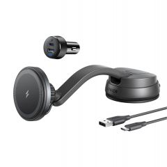 Автомобильное зарядное устройство Anker 613 Magnetic Wireless Charger MagGo / black