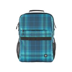 16.1” NB Backpack - HP Campus XL Tartan Plaid Backpack - Extra-Padded Floating Laptop Pocket, a Double-Coil, Lockable Zipper, Rain-repellant Material.
