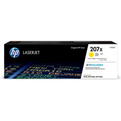 HP 207X (W2212X) Yellow LaserJet Toner 2450 pages for HP Color LaserJet Pro MFP M283fdw, HP Color LaserJet Pro M255dw, HP Color LaserJet Pro MFP M282nw, HP Color LaserJet Pro MFP M283fdn