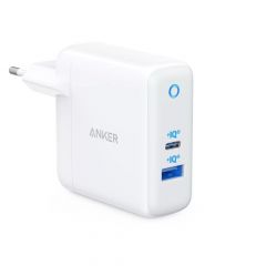 USB-зарядное устройство Anker PowerPort PD+ 2 / 35W (PowerDelivery (20W) and USB-A PowerIQ (15W)) / White