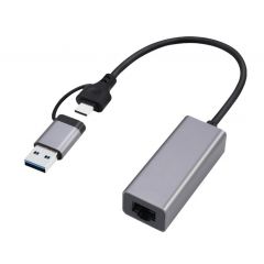 USB 3.1 + USB Type-C / Gigabit Ethernet Adapter  / Gembird A-USB3AC-LAN-01