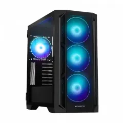 Компьютерный корпус Chieftec APEX Lumo, Midi-Tower, Без блока питания, Чёрный