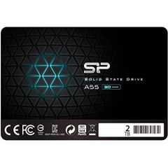 2.5” SSD 2.0TB  Silicon Power  Ace A55, SATAIII, SeqReads: 500 MB/s, SeqWrites: 450 MB/s, MTBF 1.5mln, SLC Cache technology, BBM, SP Toolbox, 7mm, 3D NAND TLC