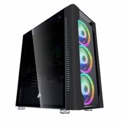 Carcasa 1STPLAYER DX / no PSU / Side-Window / 4x140mm / EATX / Black